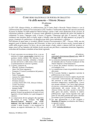 Pubblicato il bando della XI Edizione del Premio Vie della Memoria-Vittorio Monaco
