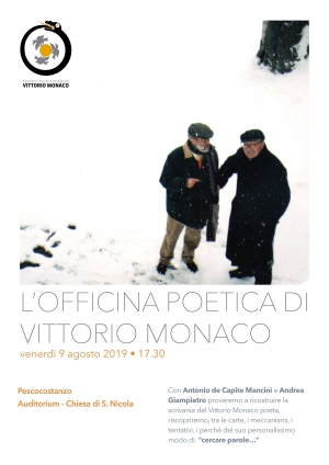 L&rsquo;officina poetica di Vittorio Monaco
