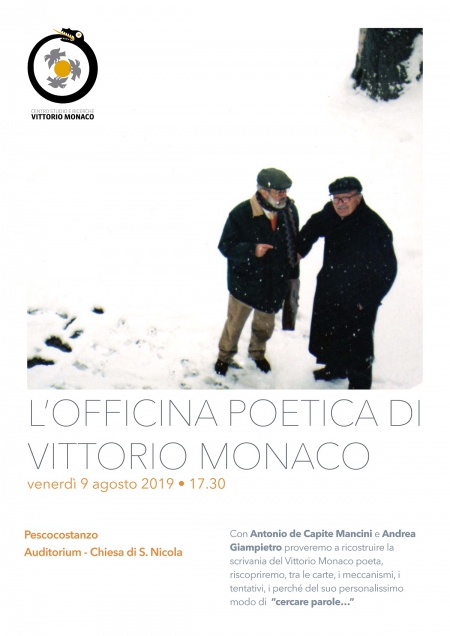 L’officina poetica di Vittorio Monaco