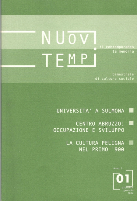 Note sulla cultura sulmonese del primo Novecento