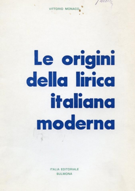 Le origini della lirica italiana moderna