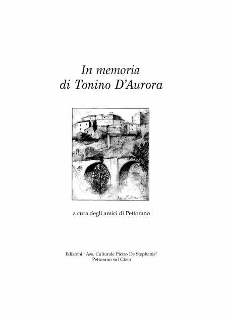 In memoria di Tonino D’Aurora