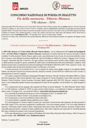 Scaduti i termini per partecipare al concorso &quot;Vie della memoria - Vittorio Monaco&quot;.