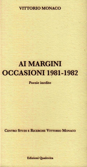 Ai margini Poesie inedite.