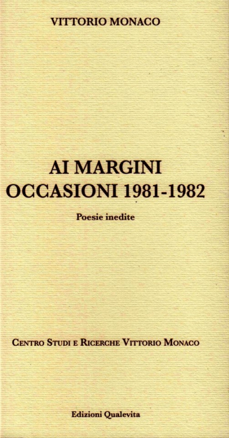 Ai margini Poesie inedite.