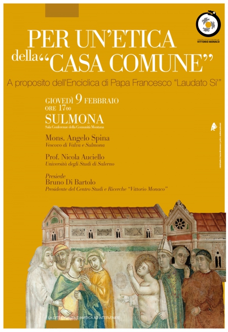 Per un&#039;etica della casa comune. Appuntamento il 9 febbraio.