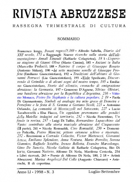 Pietro De Stephanis e la cultura popolare