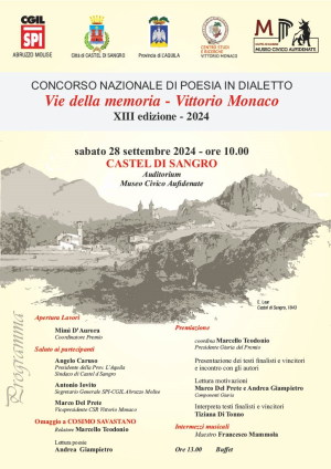 Cerimonia di premiazione &ldquo;Vie della Memoria-Vittorio Monaco&rdquo; &ndash; XIII Edizione